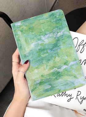 文艺简约360旋转iPad Air4保护套mini2平板壳pro11带笔槽10第十代9适用苹果air5三折13寸书本3迷你6皮套7休眠