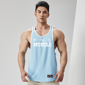 撸铁狼工字型健身背心无袖 运动坎肩男款 速干衣宽松透气跑步训练夏