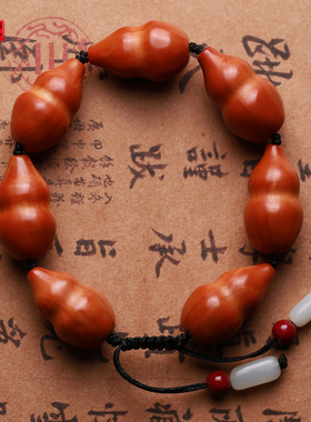 葫芦雕刻情侣把玩佛珠手链
