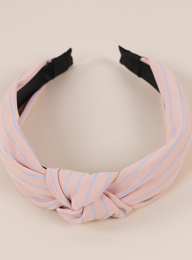 布艺清新几何图案条纹头饰发卡头箍宽边发箍hair hoop hair band
