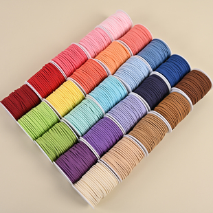 2.5mm毫米仿皮绳婚庆烘焙礼盒包装装饰鹿皮绳麂皮绳编织绳挂绳