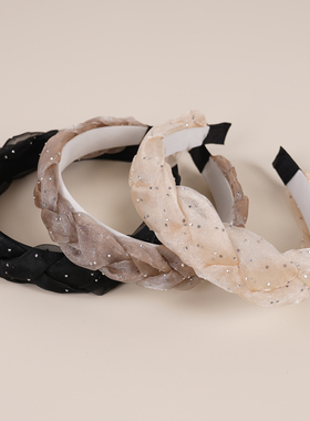 满天星点钻麻花发箍发饰发卡头箍hair hoop hair band