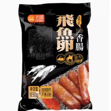 台湾风味丸滋台式 飞鱼卵香肠 500g