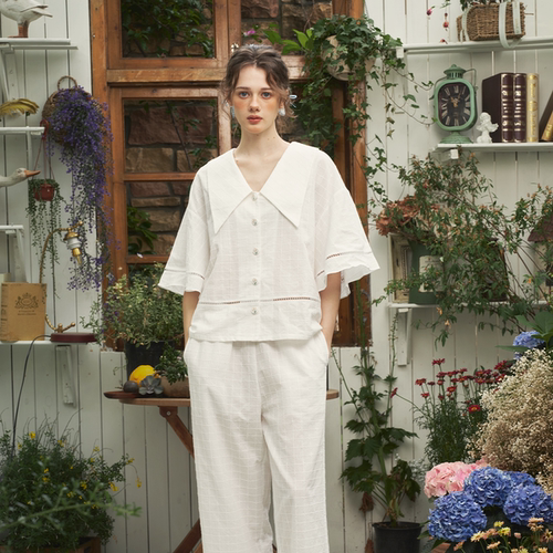 ELFU夏季睡衣女家居服套装