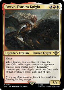 牌客窝 万智牌 无畏骑士伊奥温 Éowyn, Fearless Knight 金 多色
