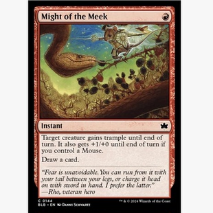 牌客窝 万智牌 驯良者之威 Might of the Meek 铁 红色