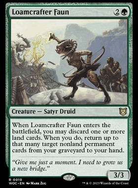 牌客窝 万智牌 沃土羊怪 Loamcrafter Faun 金 绿