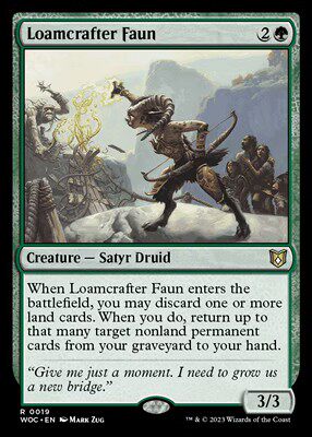 牌客窝 万智牌 沃土羊怪 Loamcrafter Faun 金 绿
