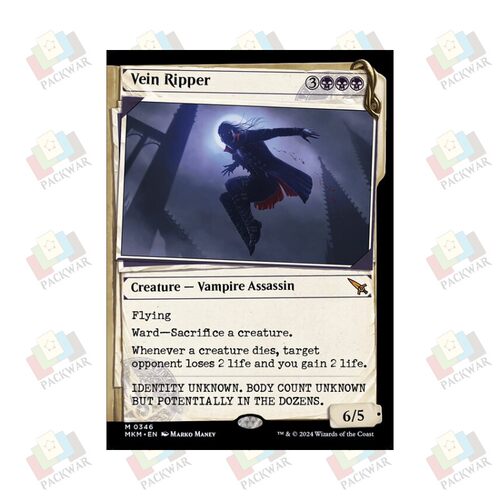 牌客窝 万智牌 血脉开膛手 Vein Ripper 秘稀 黑 闪