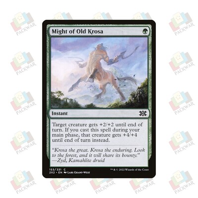 牌客窝 万智牌 古克洛萨之力 Might of Old Krosa 银 绿