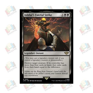 牌客窝 万智牌 伊熙尔杜宿命挥斩 Isildur's Fateful Strike 金黑