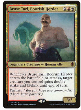 万智牌 粗鲁牧人布斯陶 Bruse Tarl, Boorish Herder 秘稀 多色