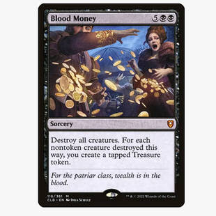 万智牌 秘稀 不义金钱 Money 黑 Blood 牌客窝