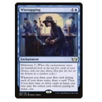 牌客窝 万智牌 搭线窃//听  Wiretapping  金 蓝色