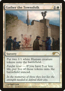 牌客窝 万智牌  集合镇民 Gather the Townsfolk 铁 白 闪