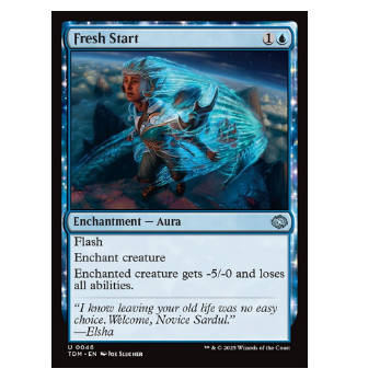 牌客窝 万智牌  面目一新 Fresh Start 银 蓝