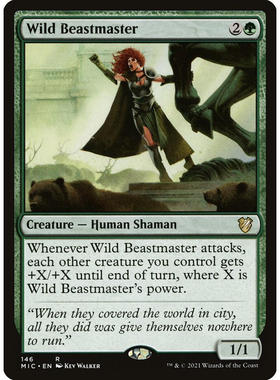 牌客窝 万智牌 狂野驯兽师 Wild Beastmaster 金 绿