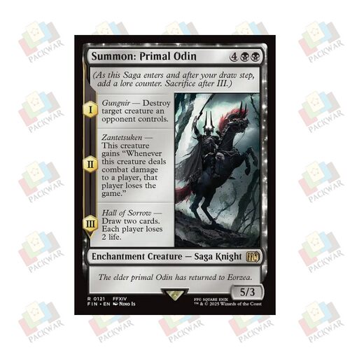 牌客窝 万智牌 召唤：蛮神奥丁 Summon: Primal Odin 金 黑