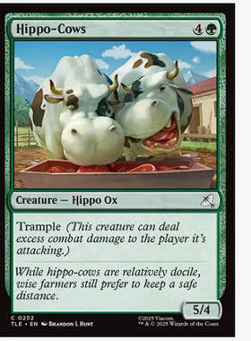牌客窝 万智牌 河马牛 Hippo-Cows 铁 绿