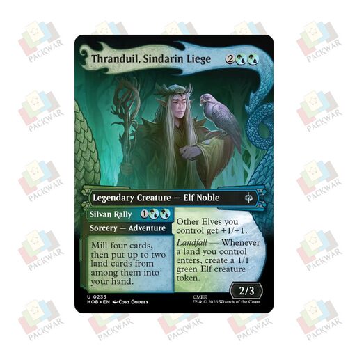 万智牌 辛达族君王瑟兰杜伊 Thranduil, Sindarin Liege 银 多色
