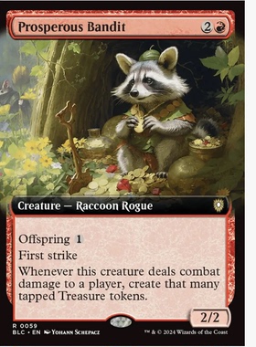 牌客窝 万智牌 丰获盗匪 Prosperous Bandit 金 红色