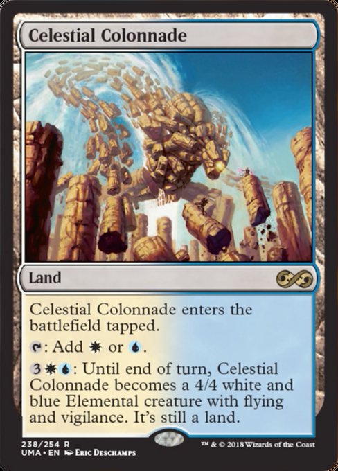 牌客窝 万智牌  天界柱廊 Celestial Colonnade 金 地 闪