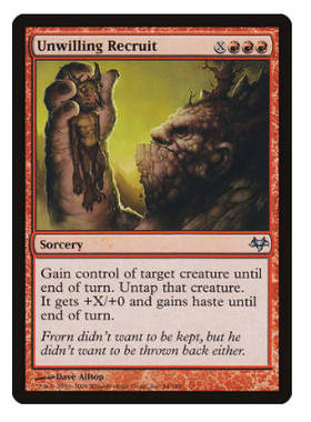 牌客窝 万智牌 强迫徵召 Unwilling Recruit 银 红