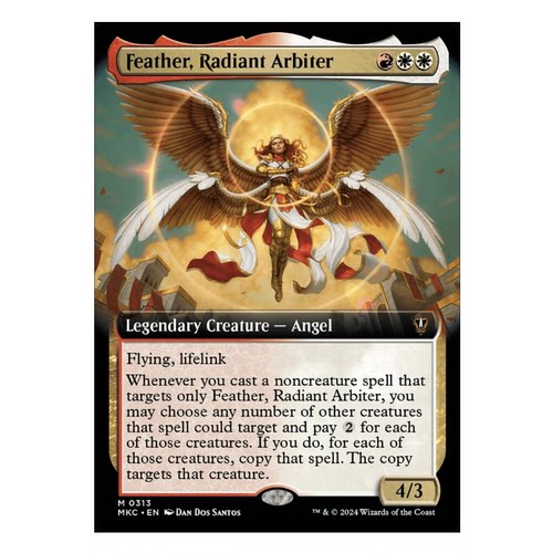 牌客窝 万智牌  辉光仲裁使飞羽 Feather, Radiant Arbiter 金 多