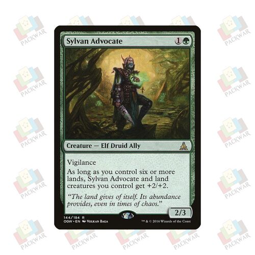 牌客窝 万智牌 森林拥护人 Sylvan Advocate 金 绿 闪