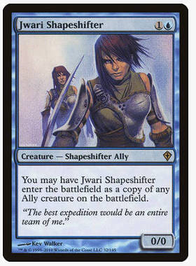 牌客窝 万智牌 爪尔变形兽 Jwari Shapeshifter 金 蓝