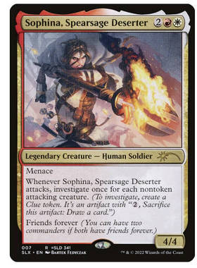 万智牌  长矛贤者逃兵索菲娜 Sophina, Spearsage Deserter 金 多