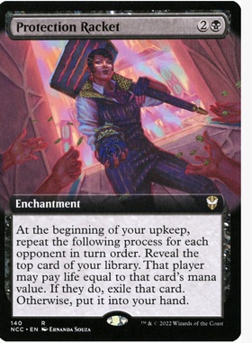 牌客窝 万智牌 保护费 Protection Racket 金 黑色