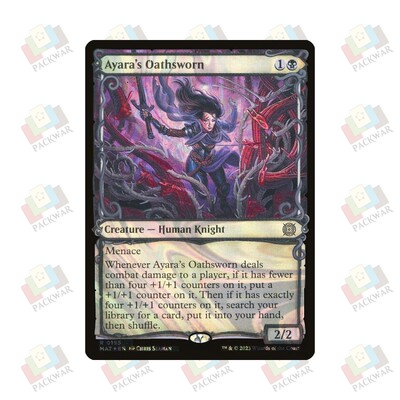 牌客窝 万智牌 阿娅拉的守誓骑士 Ayara's Oathsworn  金 黑 闪