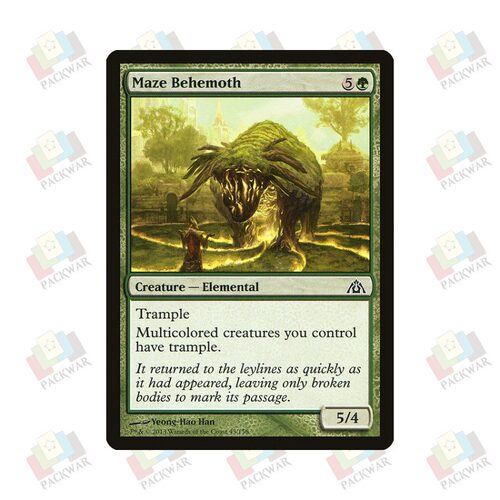 牌客窝 万智牌 迷宫贝西摩斯 Maze Behemoth 铁 绿 闪