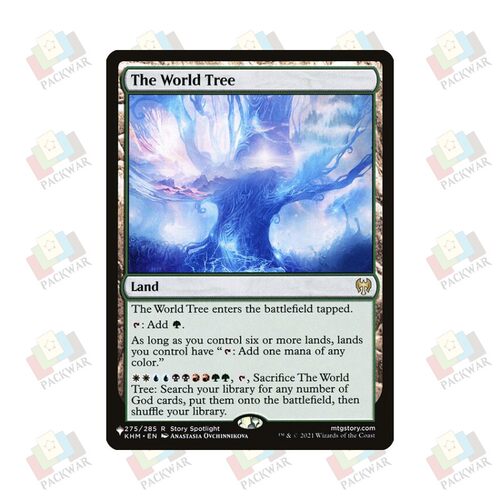 牌客窝 万智牌 世界树 The World Tree 金 地 闪