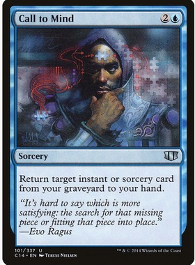 牌客窝 万智牌  回忆升起  Call to Mind  银 蓝色