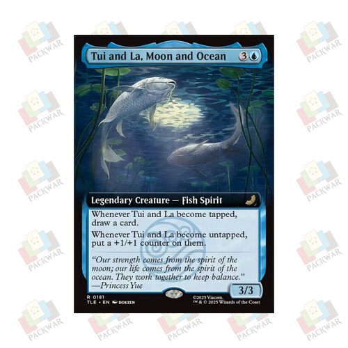 万智牌 月神与海神推与拉 Tui and La, Moon and Ocean 金 蓝 闪