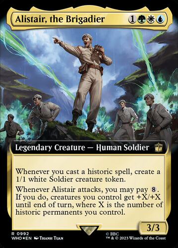 君君的牌客窝 万智牌 神秘博士WHO Alistair, the Brigadier 金多