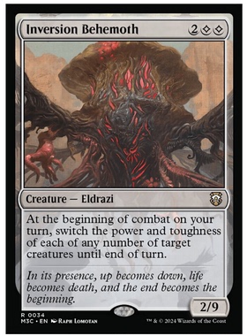 牌客窝 万智牌 翻转巨体 Inversion Behemoth 金 无色