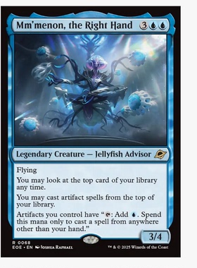 牌客窝 万智牌 副手姆门农 Mm'menon, the Right Hand 金 蓝