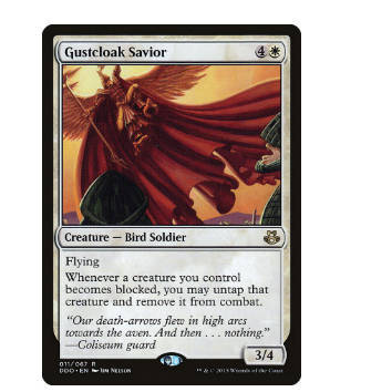 牌客窝 万智牌 风氅济世军 Gustcloak Savior 金 白