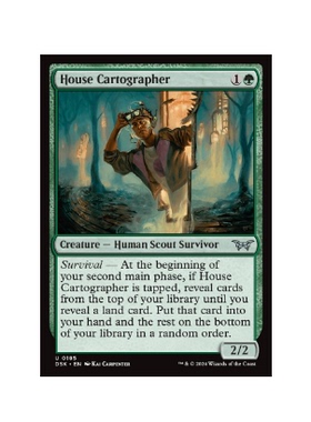 牌客窝 万智牌 宅邸制图师 House Cartographer 银 绿 闪