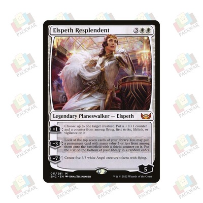 牌客窝 万智牌 华辉艾紫培 Elspeth Resplendent 秘稀 白 闪