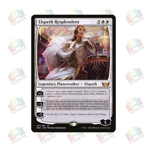 牌客窝 万智牌 华辉艾紫培 Elspeth Resplendent 秘稀 白 闪