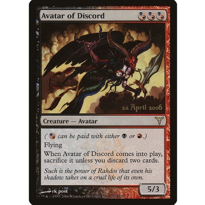 牌客窝 万智牌  走调化身  Avatar of Discord  金 多色 闪