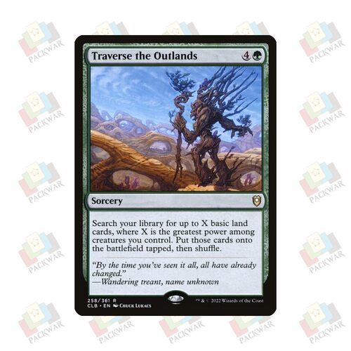 牌客窝 万智牌  遍游远境 Traverse the Outlands  金 绿