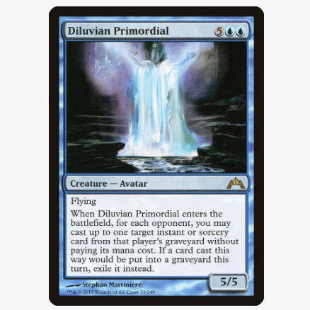 万智牌 洪水原祖 Diluvian Primordial 金 蓝