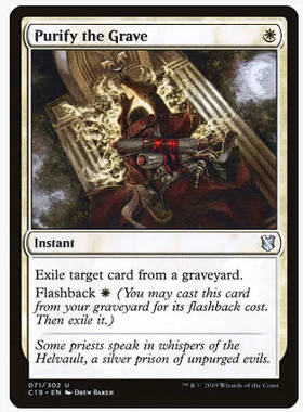 牌客窝 万智牌 净化墓地 Purify the Grave 银 白