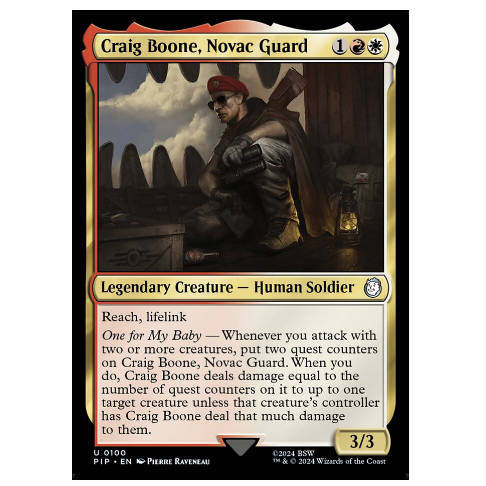 牌客窝 万智牌 诺瓦克警卫克雷格 Craig Boone, Novac Guard 银多