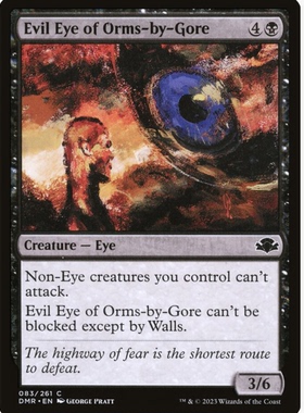 牌客窝 万智牌  欧拜高的邪眼 Evil Eye of Orms-by-Gore 铁 黑色